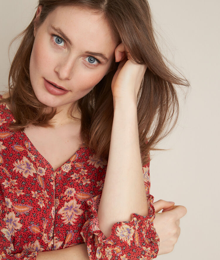 Clorane printed dress lagoon.