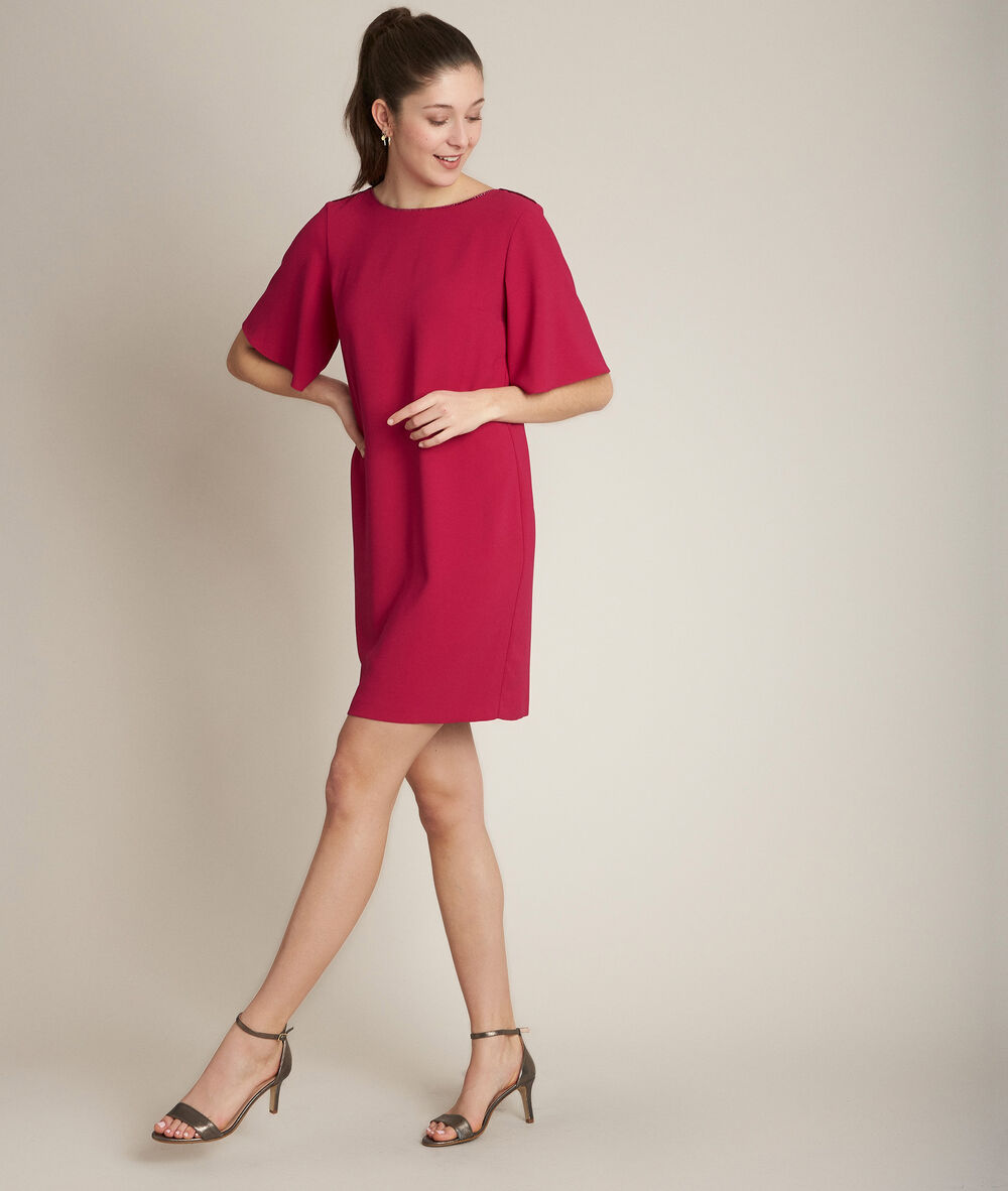 Celia scarlet straight fit dress poppy.