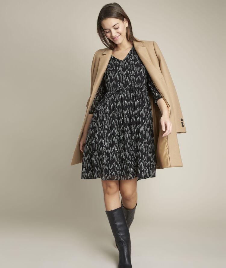 Courtney printed dress black.