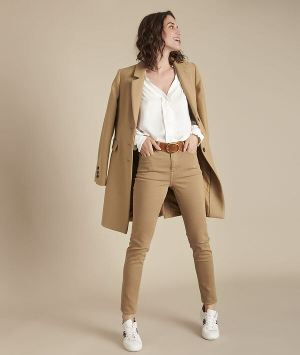 Plume beige wool-rich coat | 1-2-3 Plume beige wool-rich coat PhotoZ | 1-2-3