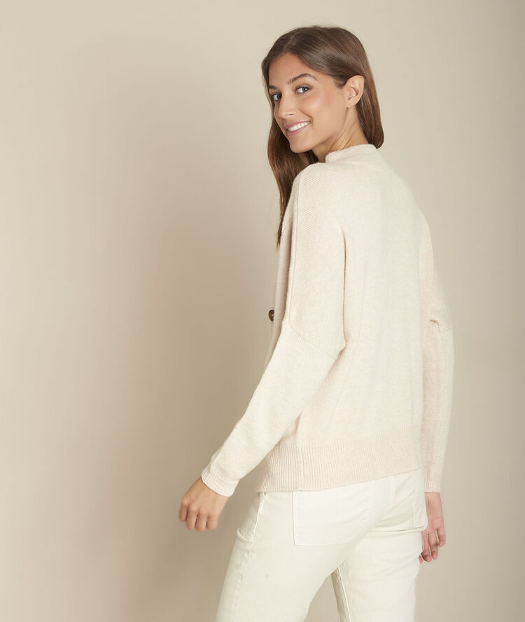 Flèche woollen jumper with button detailing string.