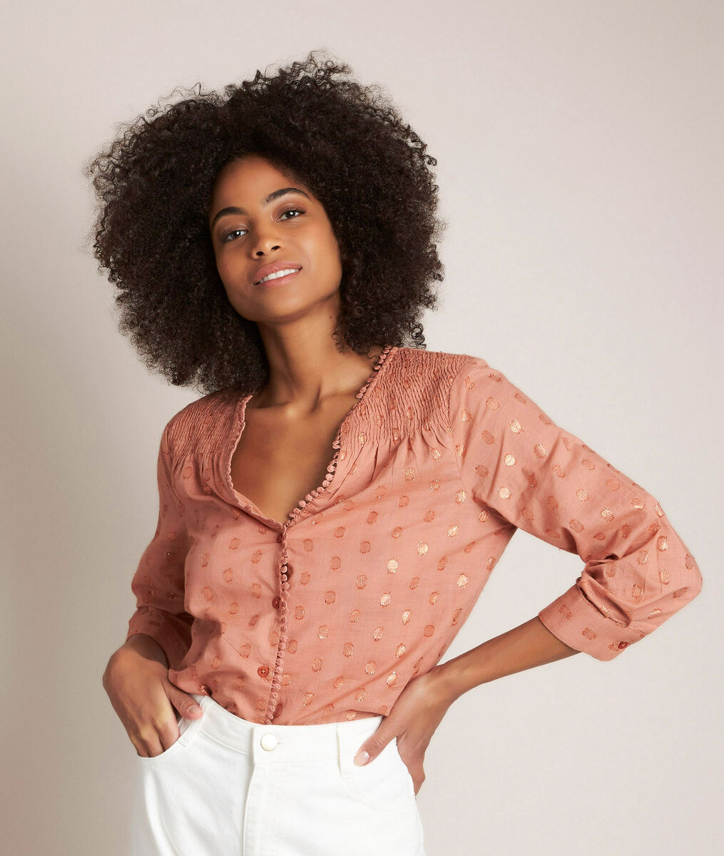 Elma pink lurex blouse | 1-2-3 Elma pink lurex blouse PhotoZ | 1-2-3