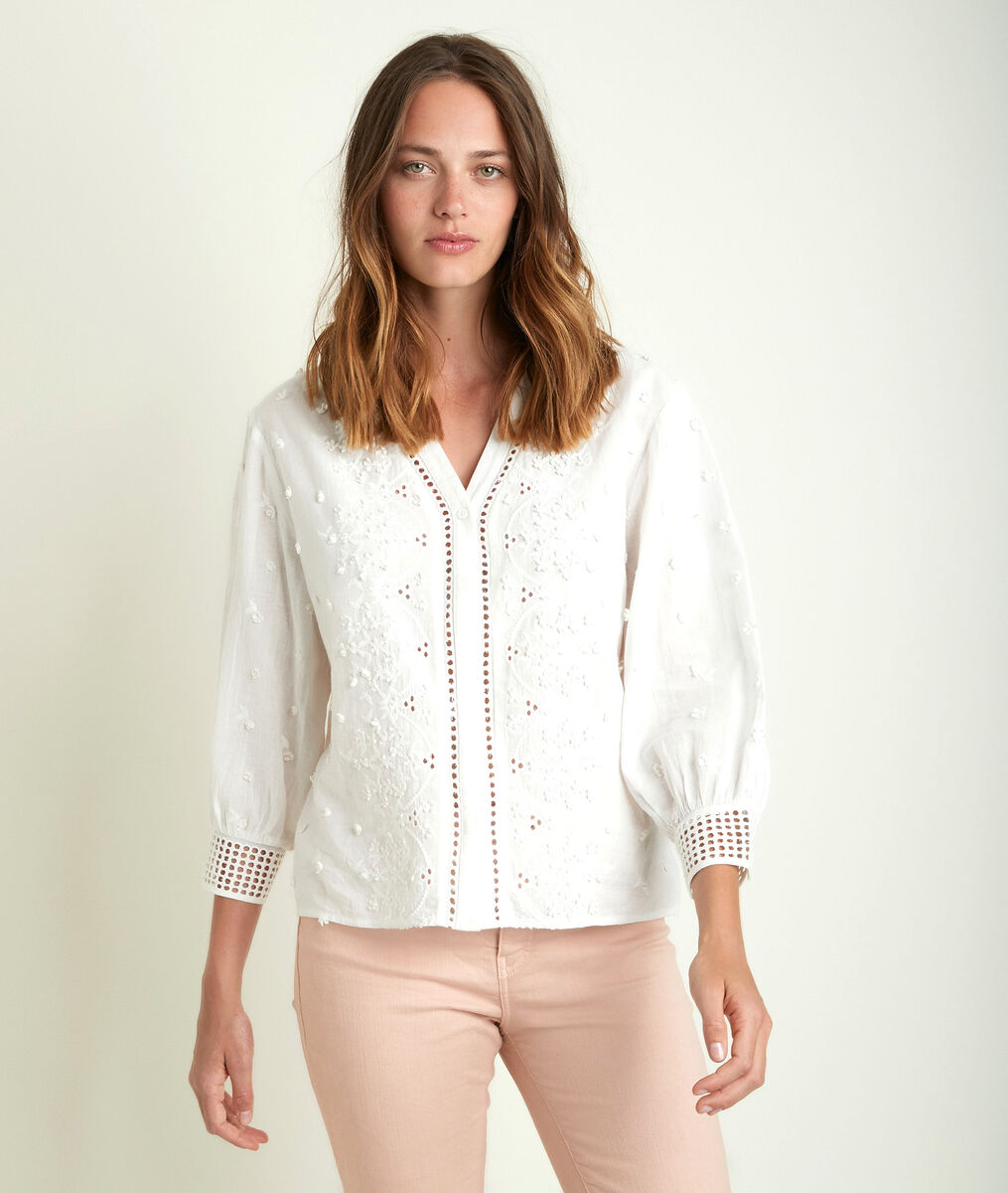Jikoro embroidered blouse | 1-2-3 Jikoro embroidered blouse PhotoZ | 1-2-3