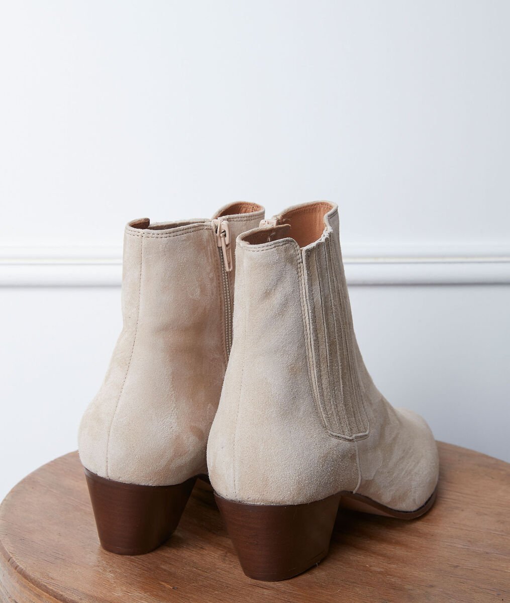 Gaby cream high-heeled ankle boots | 1-2-3 Gaby cream high-heeled ankle boots PhotoZ | 1-2-3
