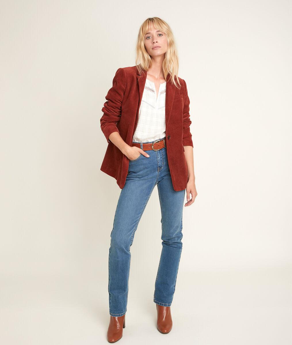Juan printed check blouse | 1-2-3 Juan printed check blouse PhotoZ | 1-2-3