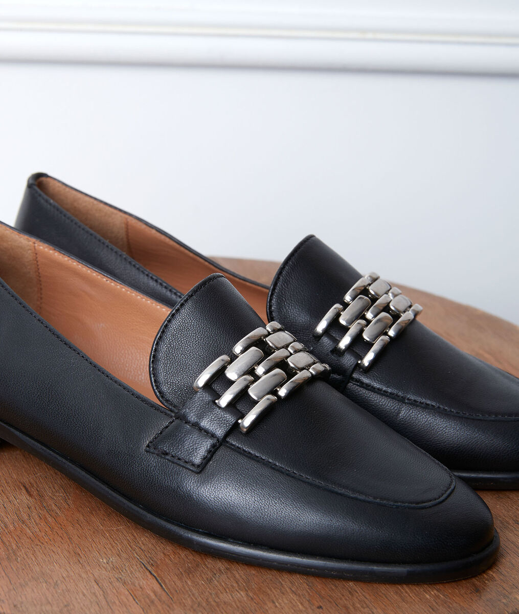 Gabin black leather loafers | 1-2-3 Gabin black leather loafers PhotoZ | 1-2-3