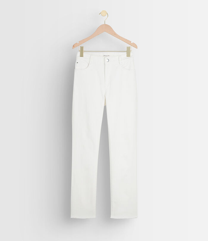 Patience white straight-leg cotton jeans PhotoZ | 1-2-3