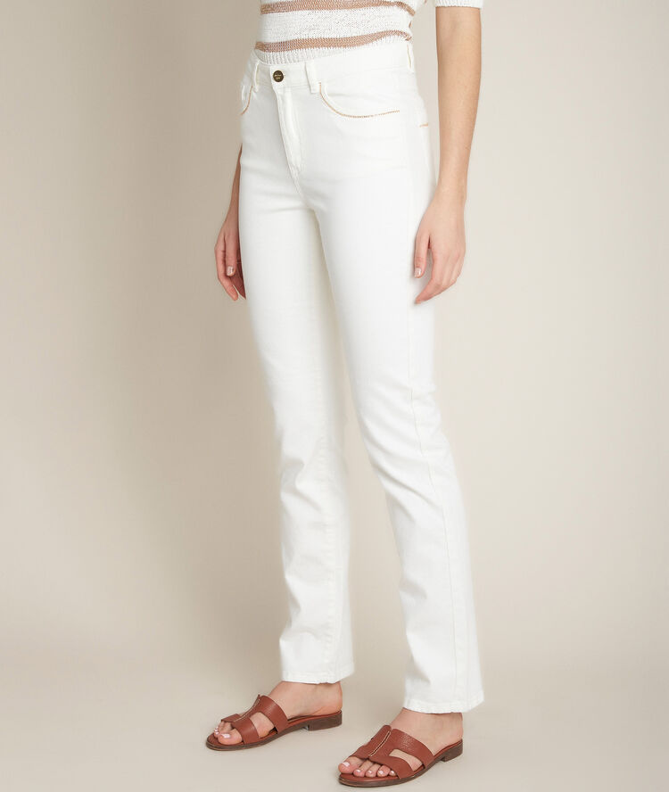 The original 123: sonia white straight leg jeans  off-white.