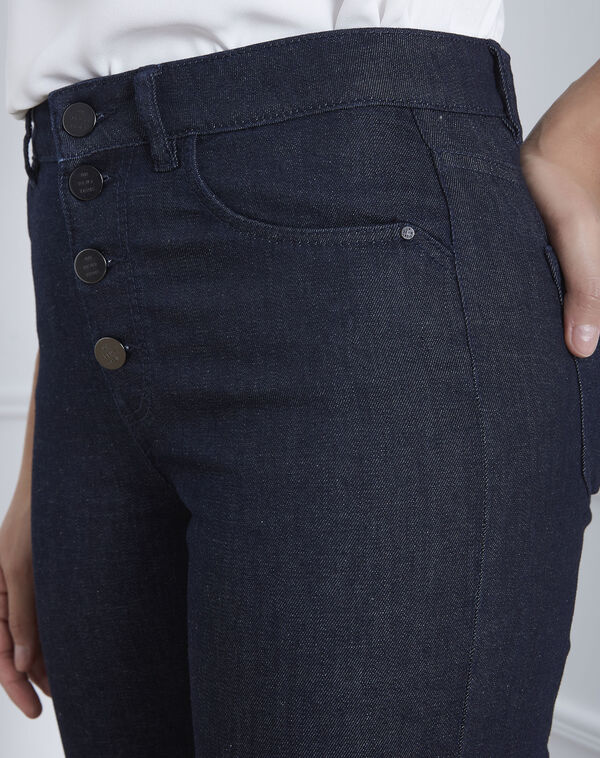 Charlie regular button fly jeans navy.