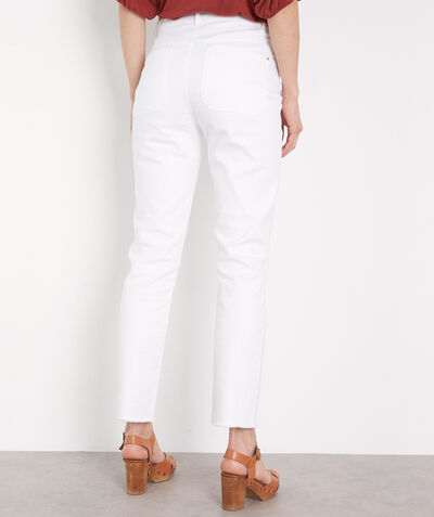 Patience white straight-leg cotton jeans  PhotoZ | 1-2-3