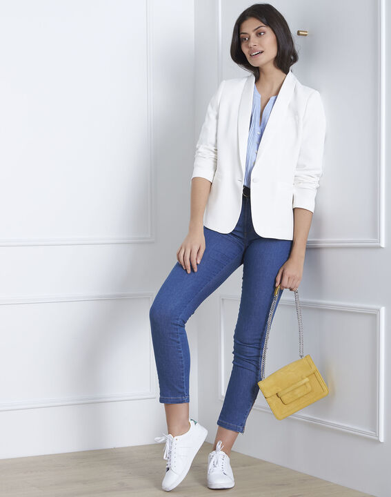 Roma sky blue linen blouse | 1-2-3 Roma sky blue linen blouse PhotoZ | 1-2-3