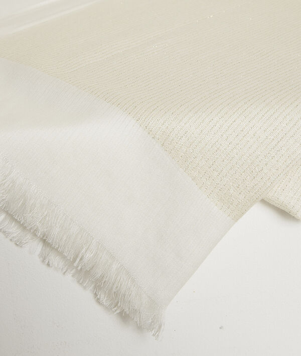 New Osiris ecru metallic scarf | 1-2-3 New Osiris ecru metallic scarf PhotoZ | 1-2-3