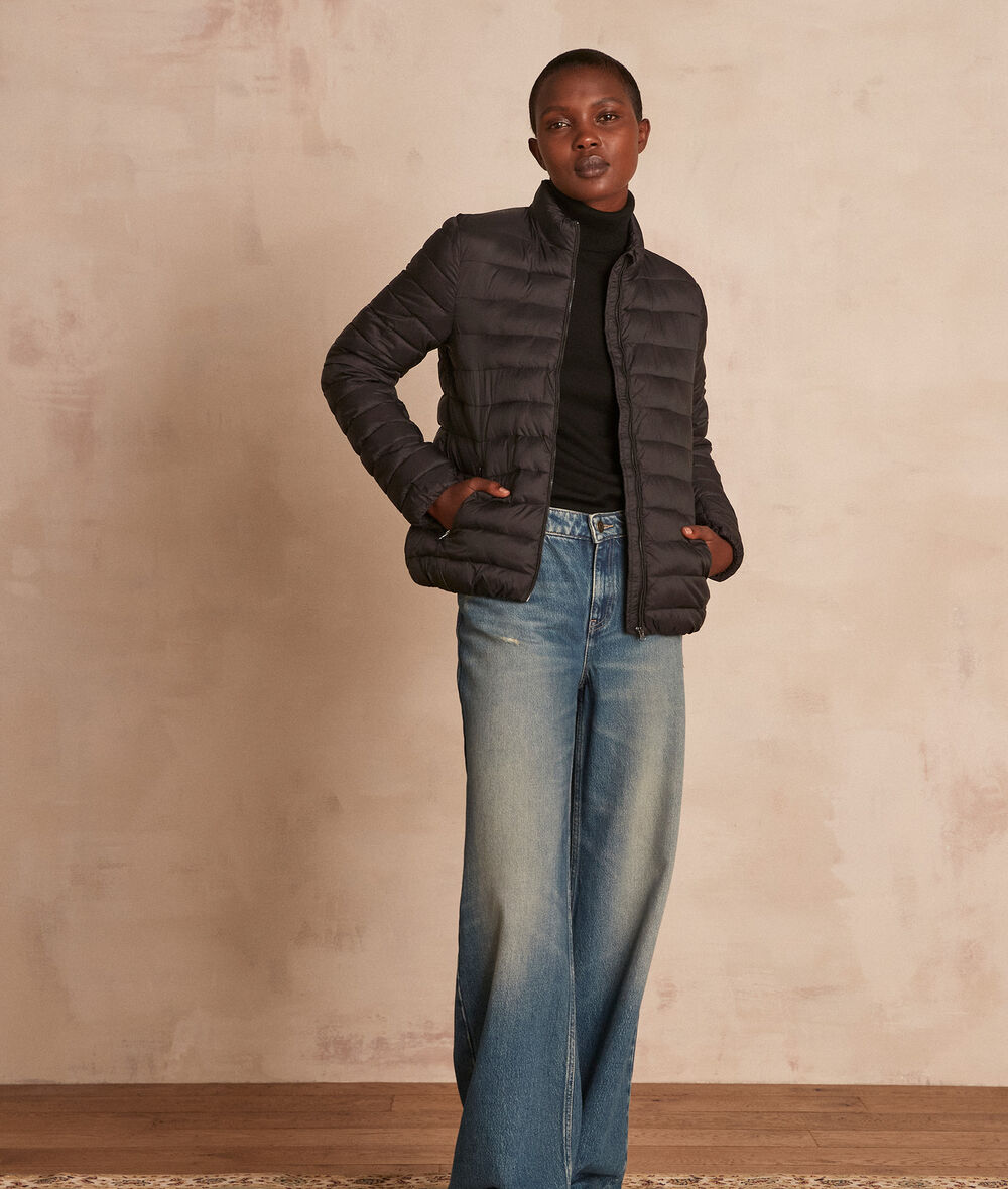 Olivia lightweight black padded nylon jacket PhotoZ | 1-2-3