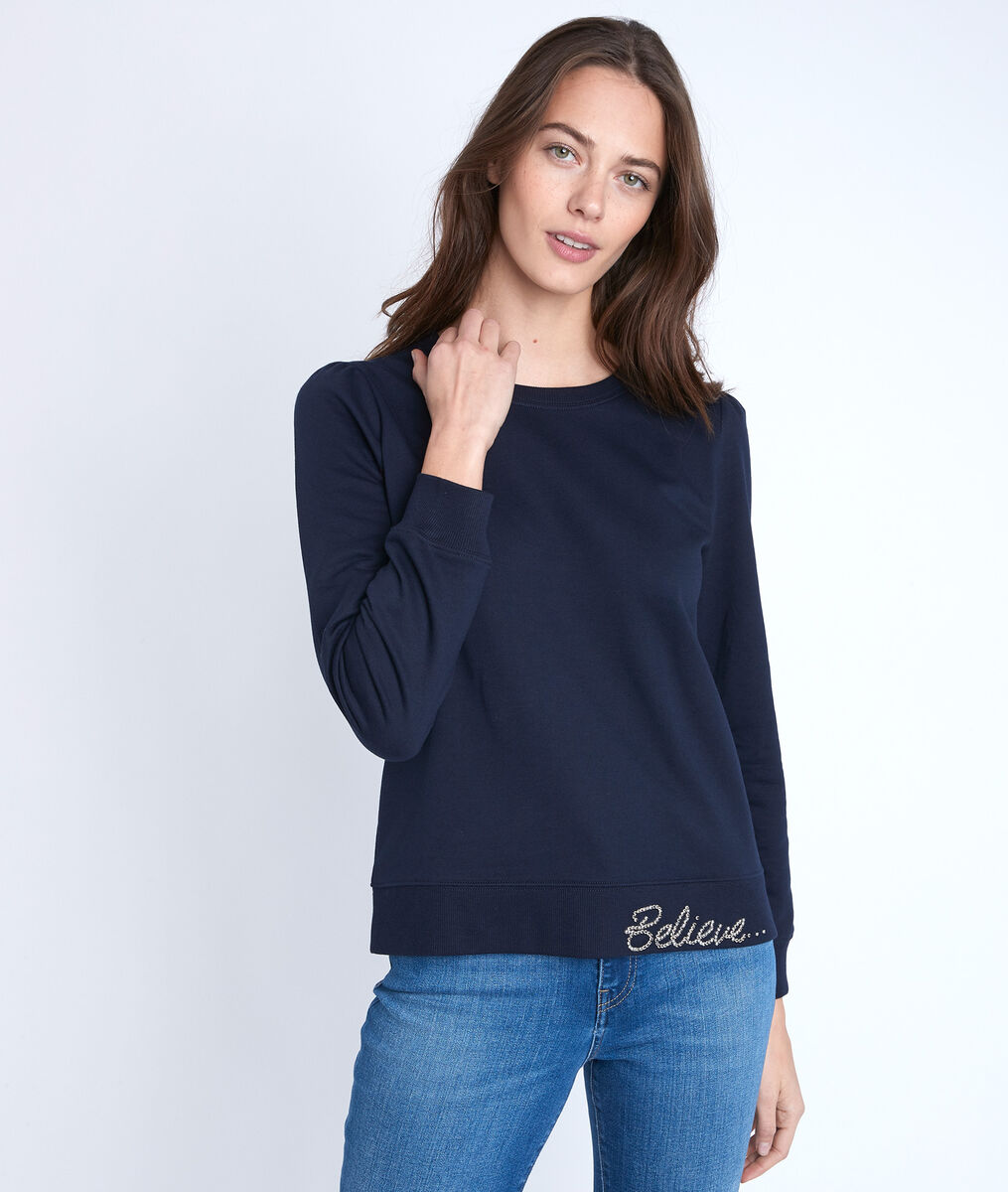 Ivy navy rhinestone sweatshirt | 1-2-3 Ivy navy rhinestone sweatshirt PhotoZ | 1-2-3