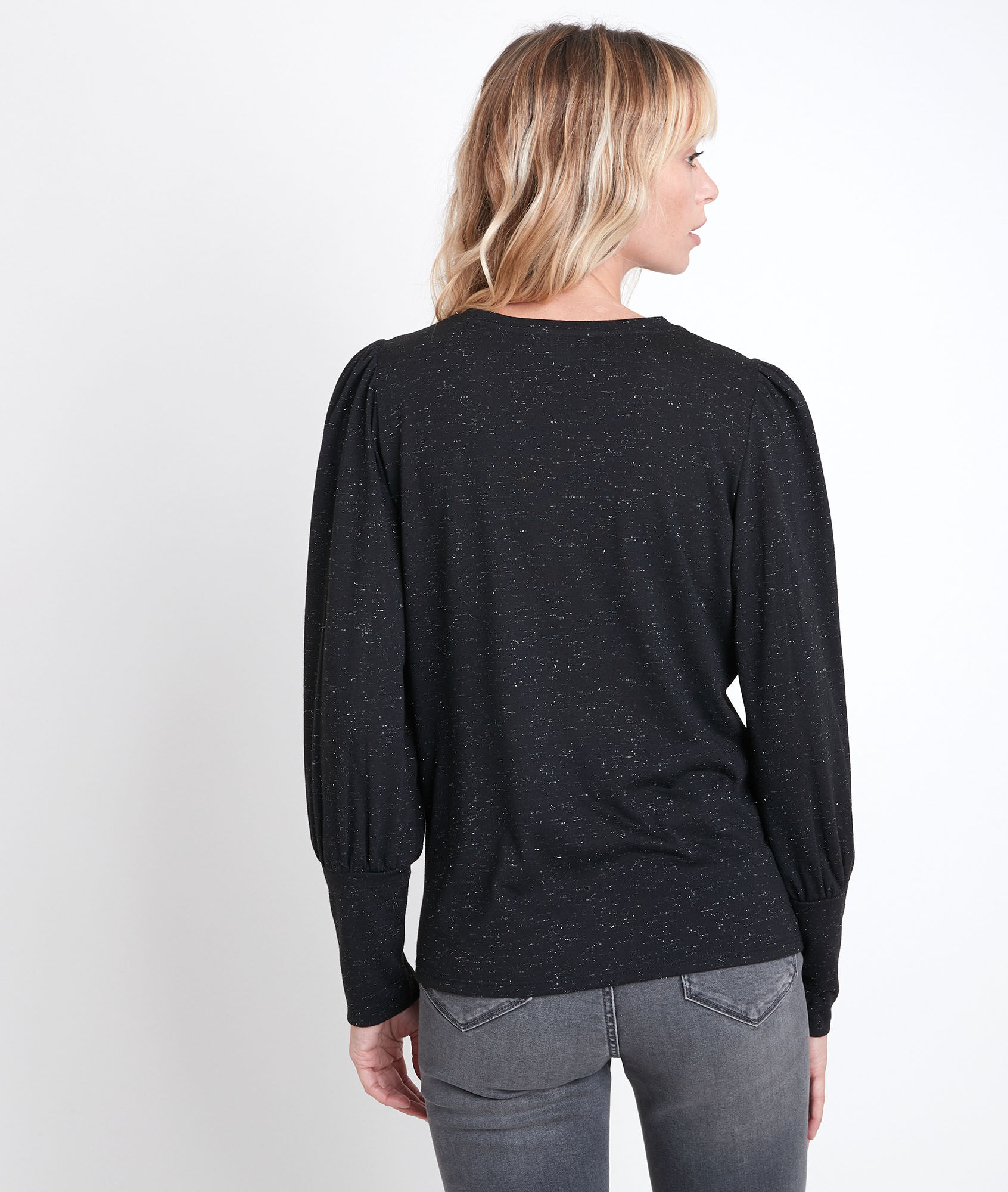 black sparkly top
