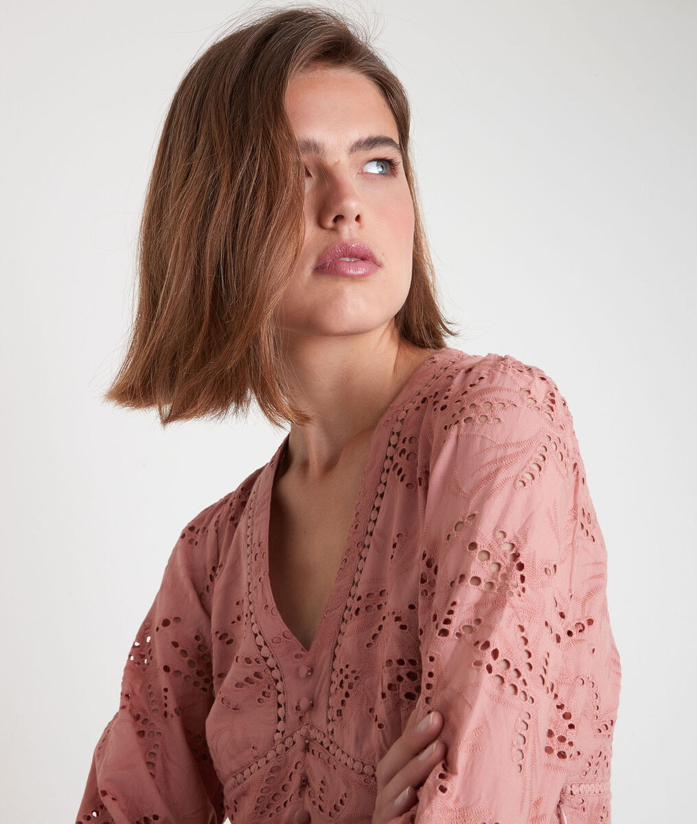 CATALIA embroidered pink maxi dress | 1-2-3 CATALIA embroidered pink maxi dress PhotoZ | 1-2-3