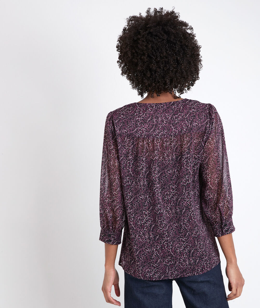 Juan printed fuchsia blouse fuchsia.
