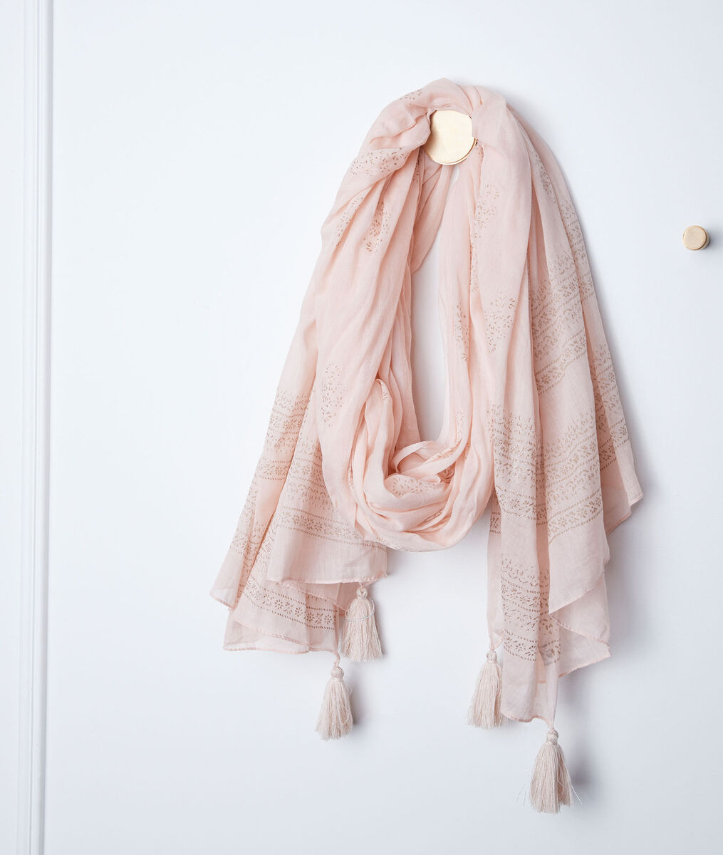 Bella striped fringed scarf | 1-2-3 Bella striped fringed scarf PhotoZ | 1-2-3