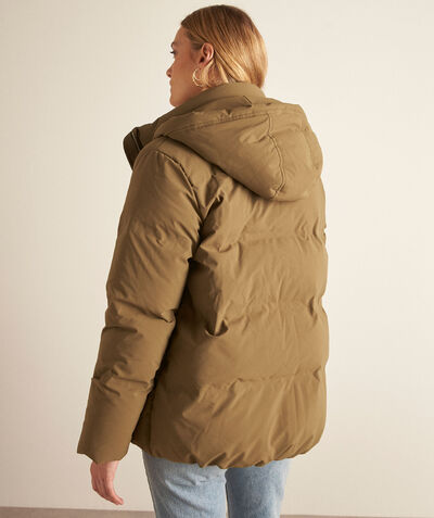 Mina short pale khaki padded coat PhotoZ | 1-2-3