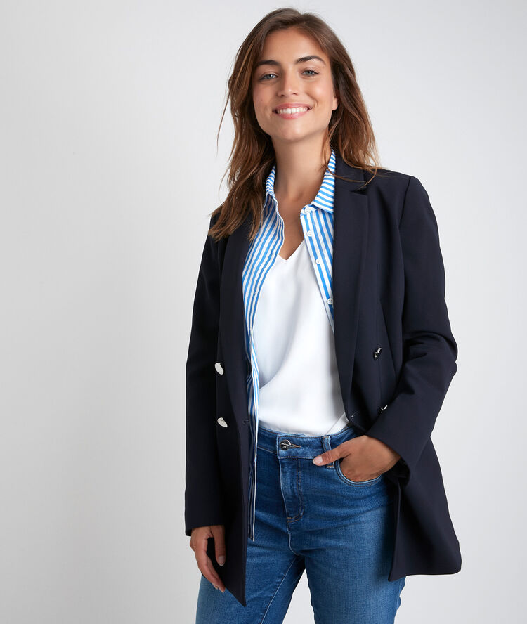 Ravel striped shirt bleu klein.
