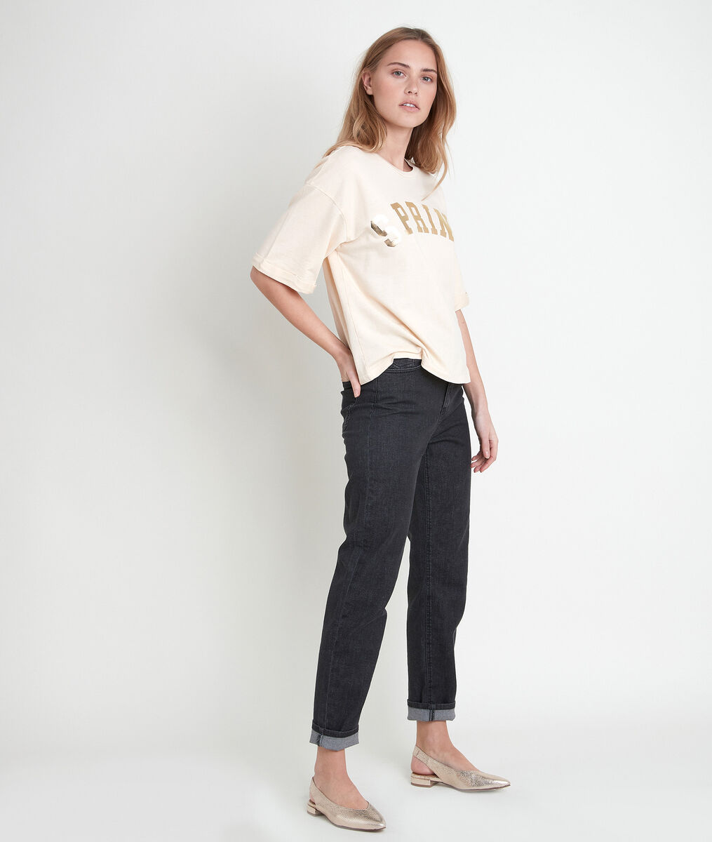 ITAK BIS yellow organic cotton T-shirt | 1-2-3 ITAK BIS yellow organic cotton T-shirt PhotoZ | 1-2-3