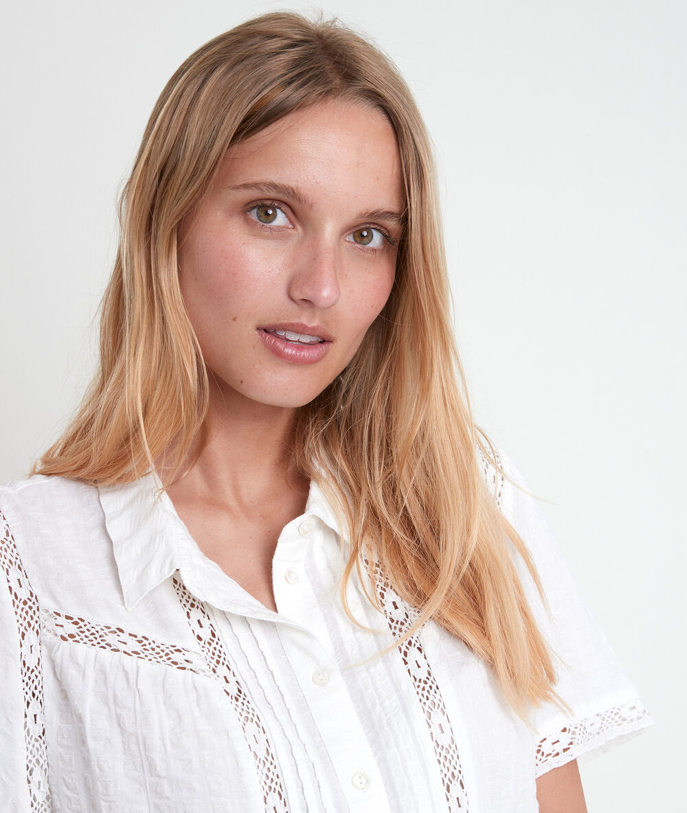 Tilane ecru lace blouse ecru.