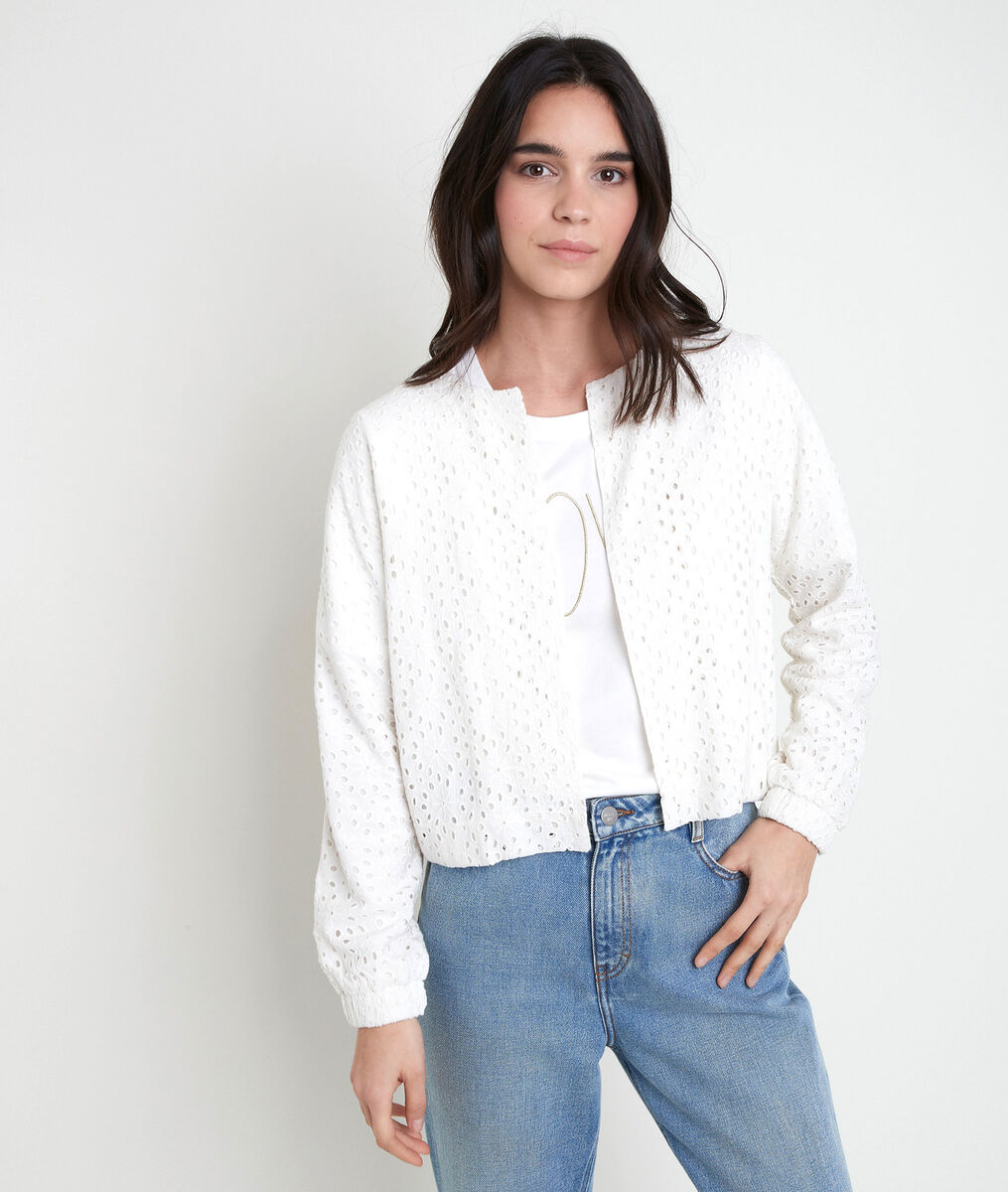 TAYA ecru embroidered jacket | 1-2-3 TAYA ecru embroidered jacket PhotoZ | 1-2-3