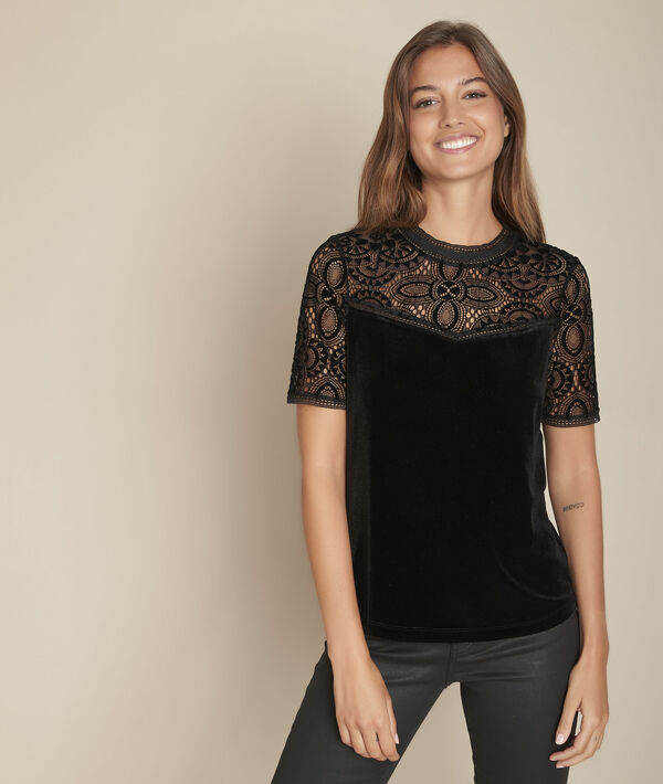Chelsea lace and velvet top | 1-2-3 Chelsea lace and velvet top PhotoZ | 1-2-3