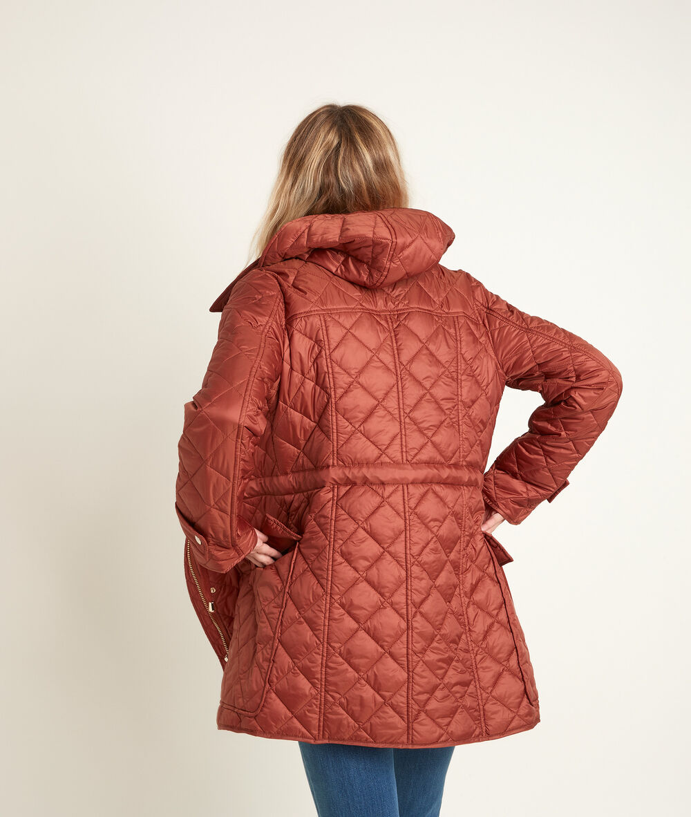 Bisuko hooded parka brique.