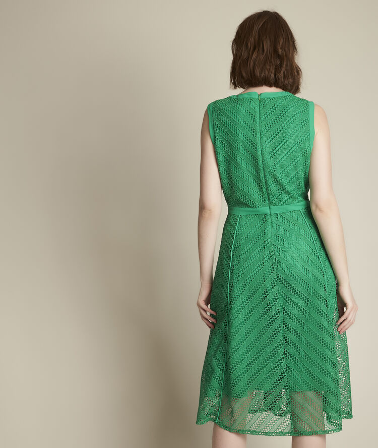 Oryane graphic lace dress meadow.