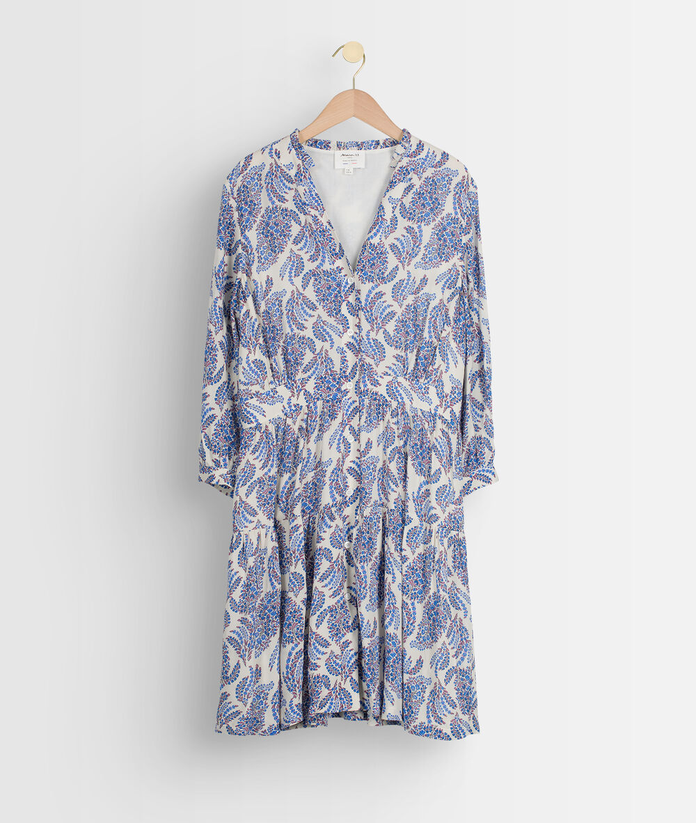 Lovely forget-me-not printed dress myosotis.