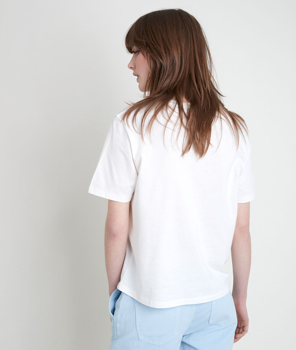 Ipalme printed landscape t-shirt ecru.