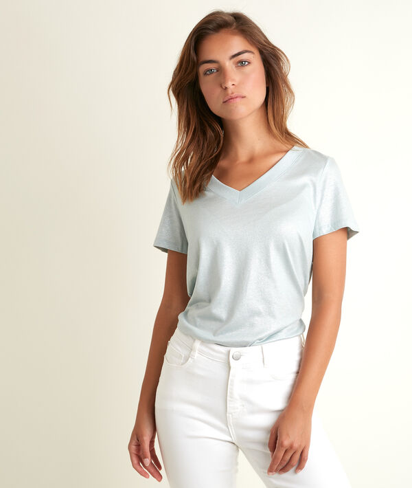 Ronie shiny lavender T-shirt | 1-2-3 Ronie shiny lavender T-shirt PhotoZ | 1-2-3