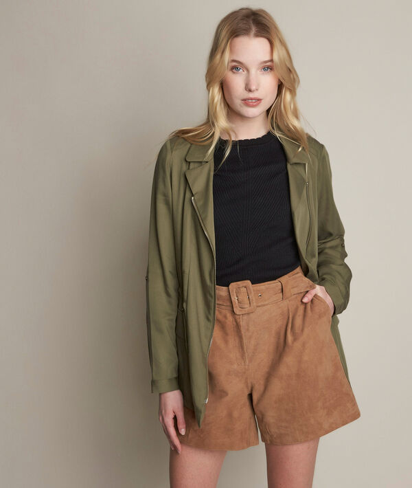 Lucie khaki Tencel jacket | 1-2-3 Lucie khaki Tencel jacket PhotoZ | 1-2-3