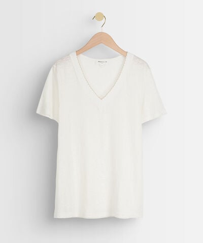 MOONLIGHT white linen T-shirt PhotoZ | 1-2-3