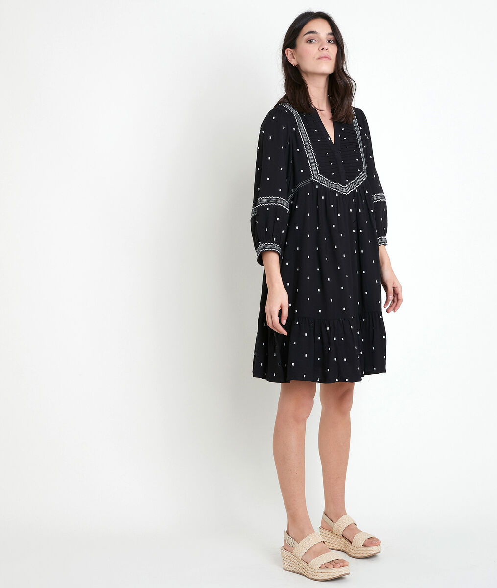LARIE embroidered black dress | 1-2-3 LARIE embroidered black dress PhotoZ | 1-2-3
