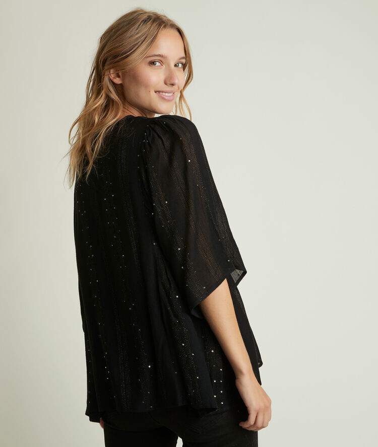 June sequinned blouse.