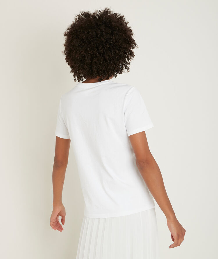 Django printed t-shirt ecru.