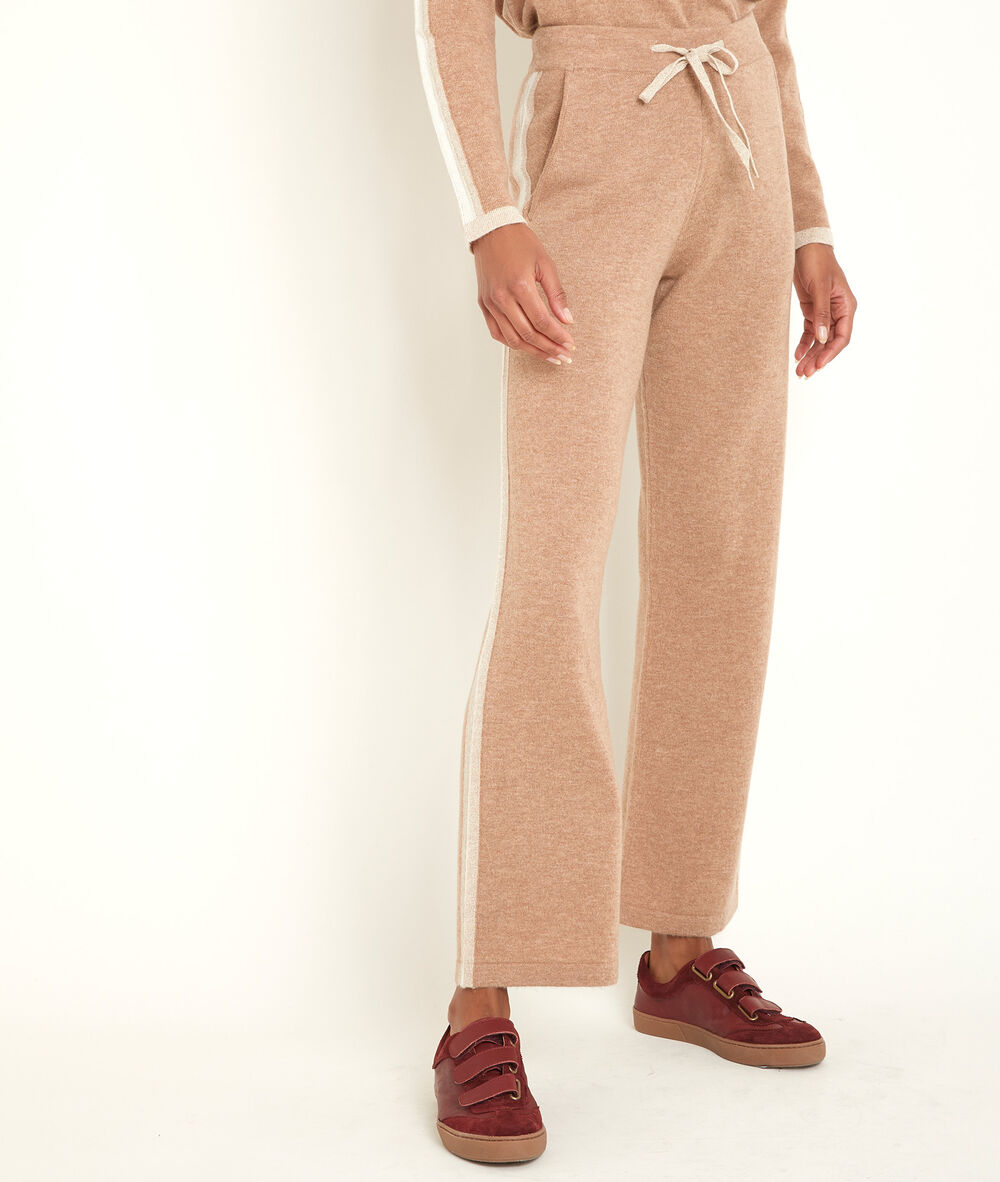Ritunel wool and cashmere trousers havane.