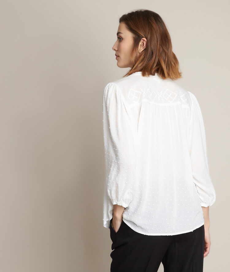 Evirolle lace blouse ecru.