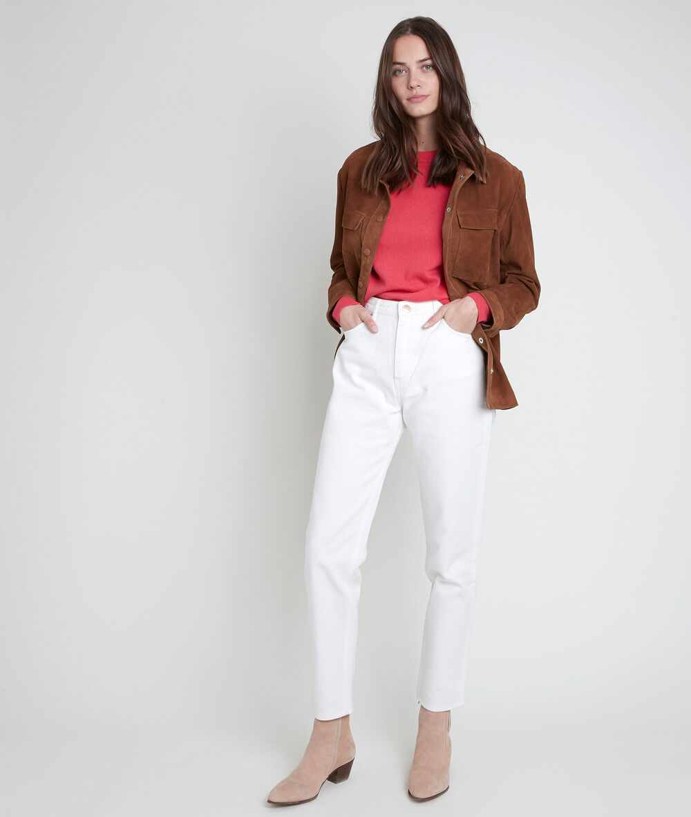 The lovely mum: sol&egrave;ne ecru boyfriend jeans ecru.