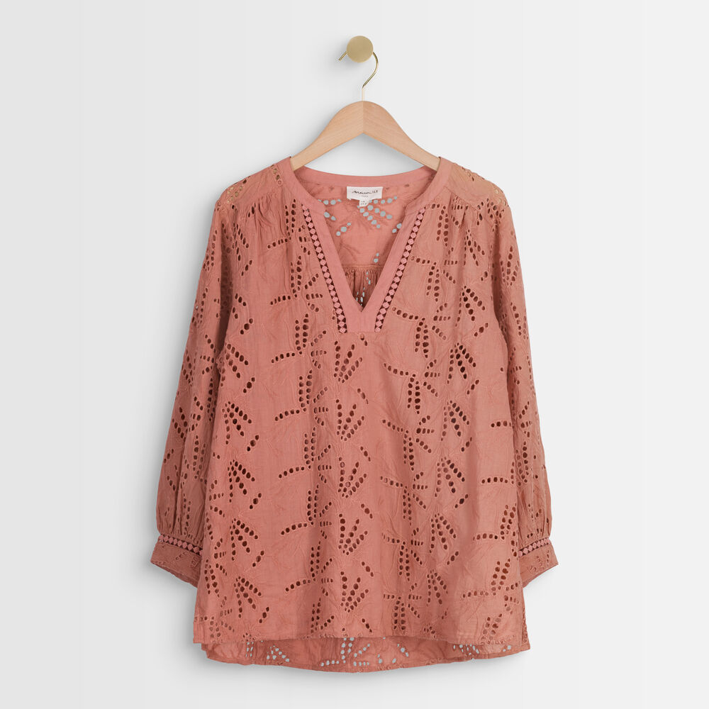 Tebene Pink Embroidered Blouse Women Maison 123