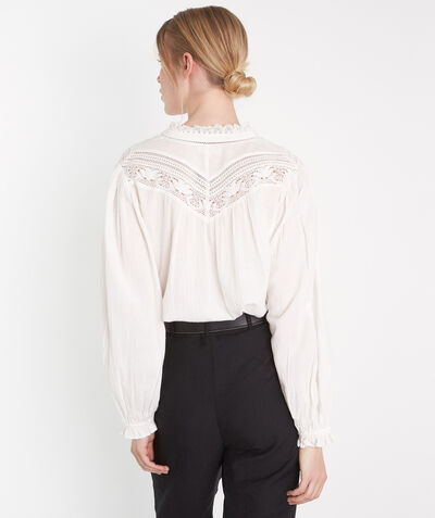 Celia white romantic cotton blouse  PhotoZ | 1-2-3