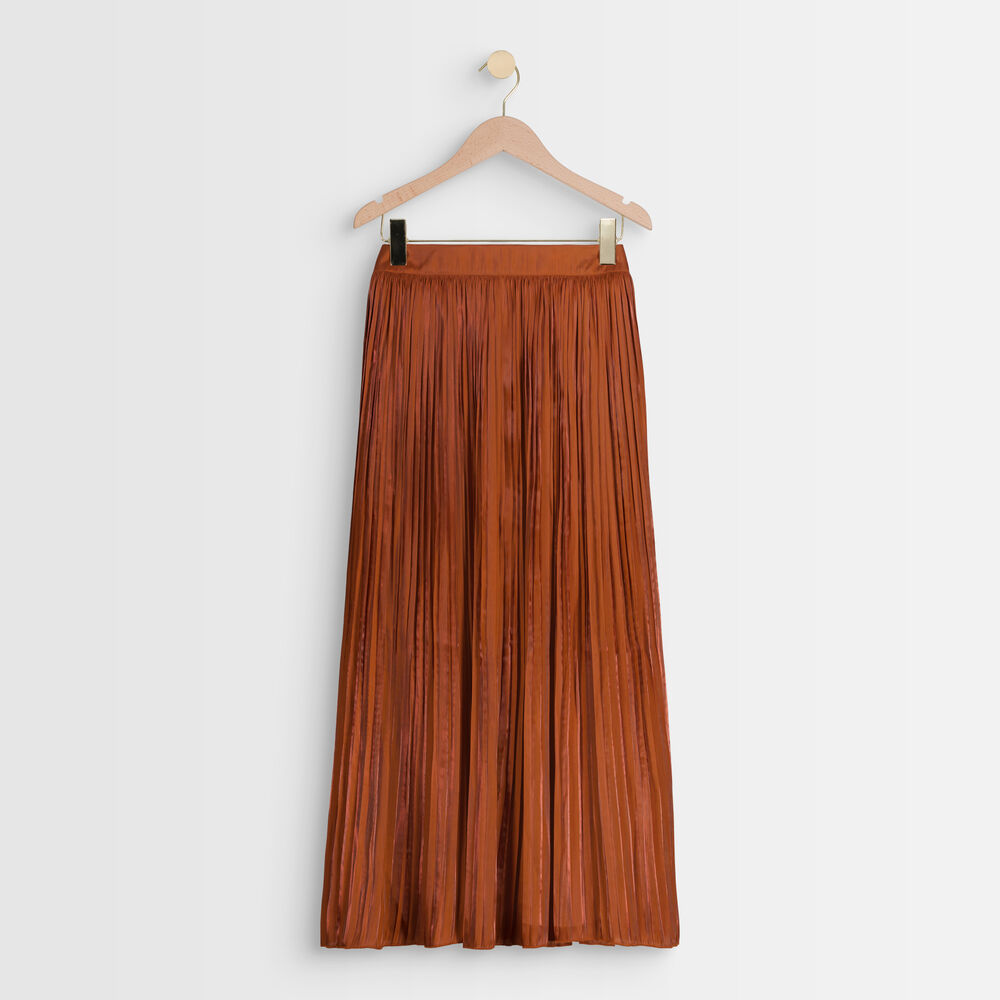 Greta pleated skirt goyave.