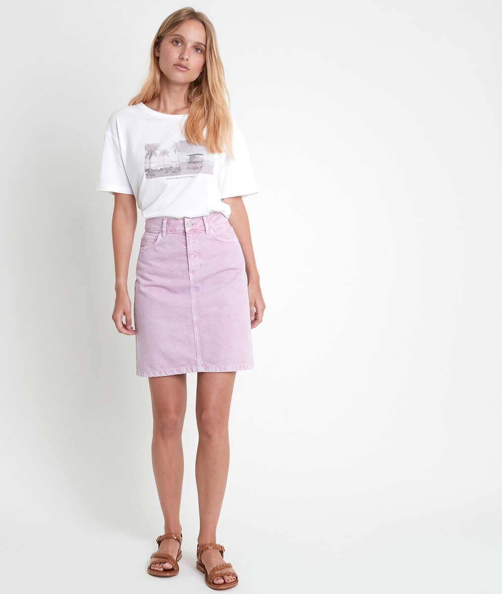 Etoile mauve denim skirt | 1-2-3 Etoile mauve denim skirt PhotoZ | 1-2-3