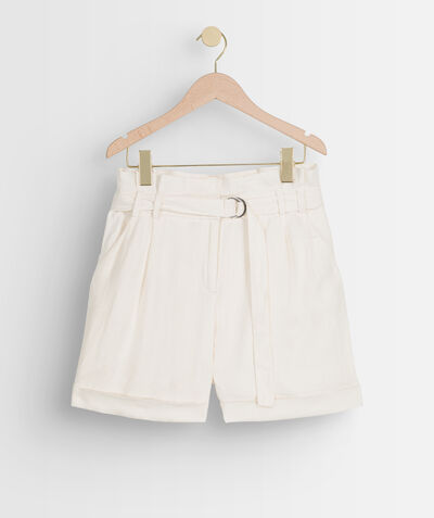 Siriel white responsible linen shorts PhotoZ | 1-2-3