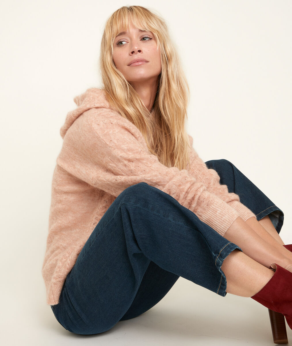 Raquel hooded pullover in blotting paper hue | 1-2-3 Raquel hooded pullover in blotting paper hue PhotoZ | 1-2-3