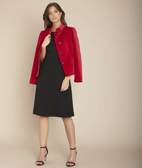 Belted, swishy dress Rose | 1-2-3 Belted, swishy dress Rose PhotoZ | 1-2-3