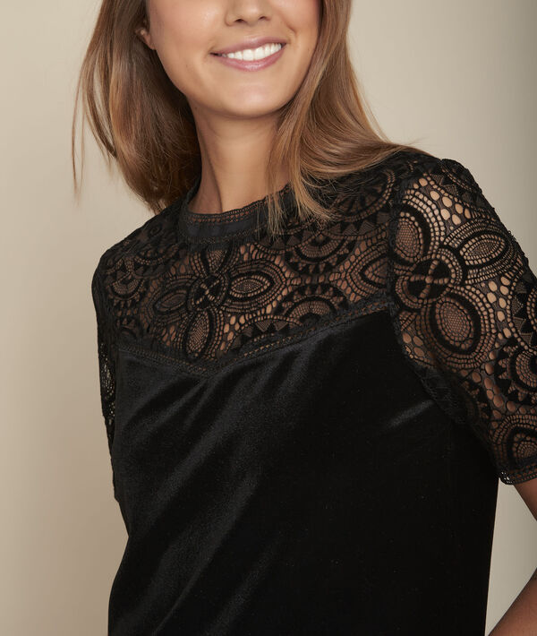 Chelsea lace and velvet top | 1-2-3 Chelsea lace and velvet top PhotoZ | 1-2-3