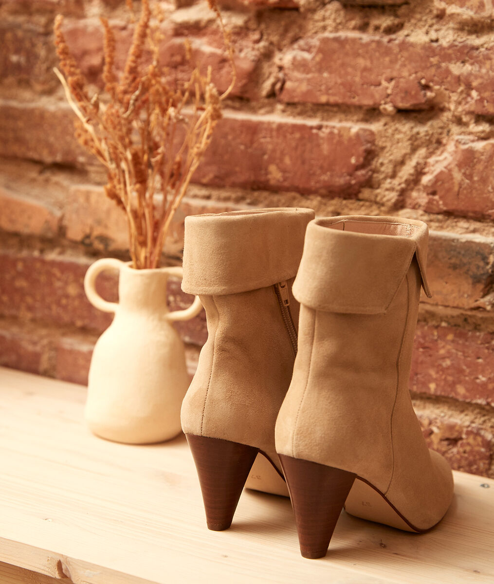 Valencia cream high-heeled ankle boots | 1-2-3 Valencia cream high-heeled ankle boots PhotoZ | 1-2-3